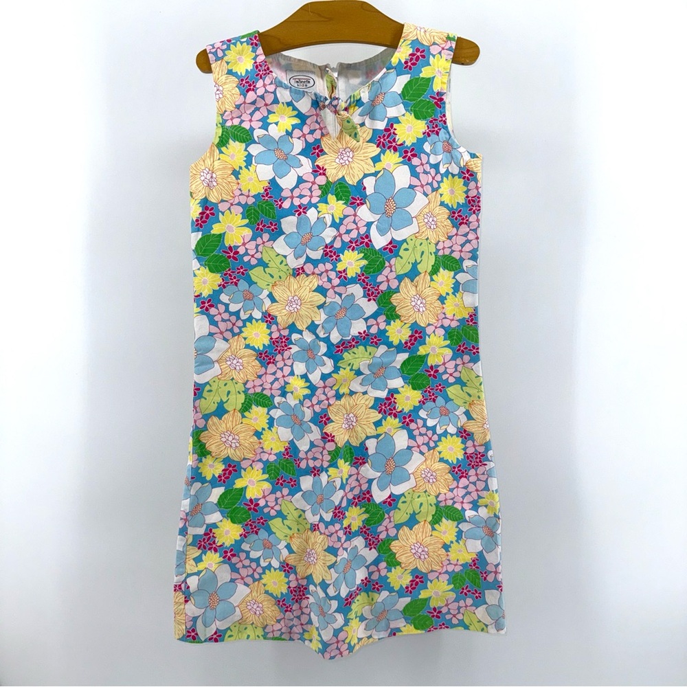 Talbots Kids Floral Shift Dress - Blue, Pink, Yellow
